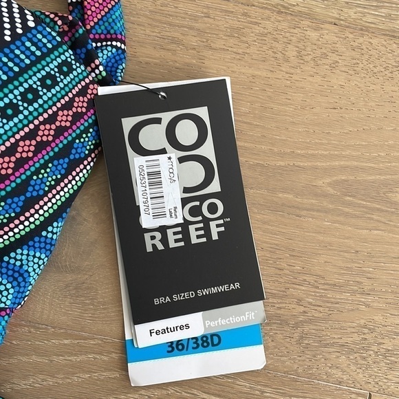 NWT Coco Reef Five Way Bra Sized Underwire Tankini Top - Santa Cruz - Picture 6 of 7